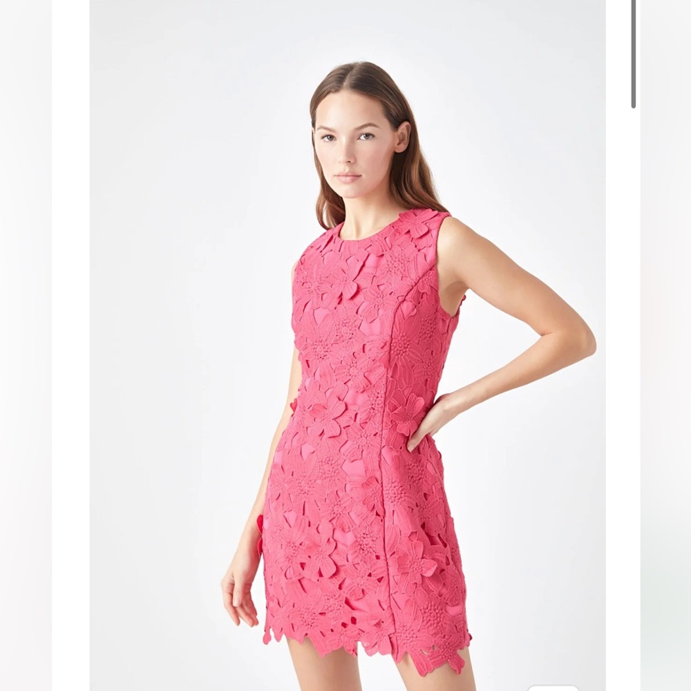Endless Rose Floral Embroidered Sheath Dress